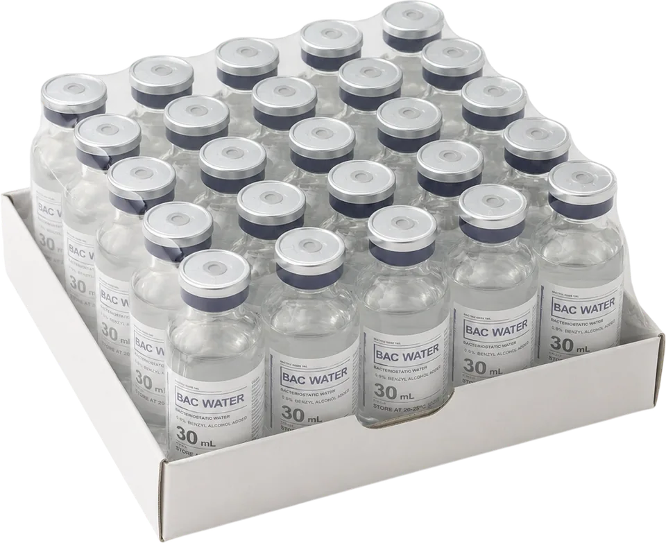 Bacteriostatic Water 30 mL — box of 25 vials